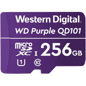 Western Digital WDD256G1P0C Purple 256GB MicroSDXC QD101 Ultra Endurance Class 10 Memory Card