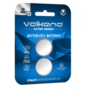 Volkano Extra Series CR2032 Pack of 2 Batteries