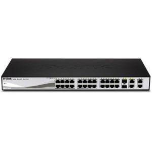 D-Link DES-1210-28P Web Smart 24-Port Fast PoE Ethernet Switch