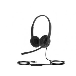 Yealink UH34-Dual USB Wired Headset with Leather Cushions