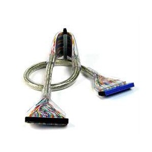 Vantec IDE 24" Clear Silver Rounded Cable with Pull Tab
