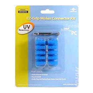 Vantec EZ-Grip Molex Connector Kit - UV Reactive Blue