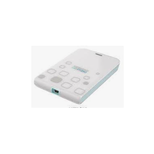 Hitachi LifeStudio Mobile Plus- 500GB- USB 2.0- Portable External HD- Light Gray/Turquoise