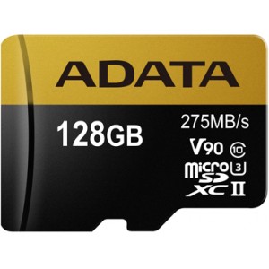 Adata Premier ONE V90 128GB miCroSDXC with SDXC Adapter Memory Card