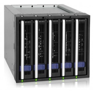 Icy Dock 155sp-b Five Bay Mobile 3.5 inch HDD Rack