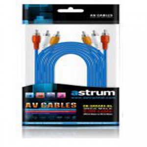 RCA VIDEO CABLE 1.5M 3RCA M-M BLUE