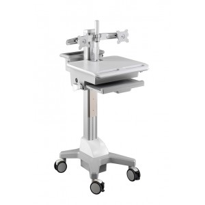 Aavara CND01 Mobile Medical Cart - Dual Monitor Type
