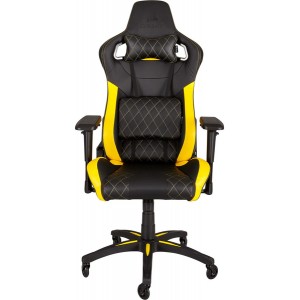 Corsair T1 Race Padded Seat Padded Backrest Office/Computer Chair - Black/Yellow