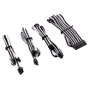 Corsair - Premium Individually Sleeved PSU Cables Starter Kit Type 4 Gen 4 - White/Black