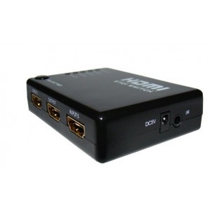 5-Port HDMI Switch with IR Remote Controller (5-in 1-out)
