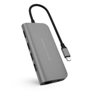 uHUB N9+ 9-in-1 USB-C Ethernet Hub with HDMI, 100W Power Delivery and