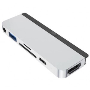 Hyper HyperDrive 6-in-1 USB-C Hub for iPad Pro/Air - Silver