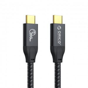 Orico USB3.2 Gen2x2 Braided Type-C High-speed Data Cable - 2M – Black