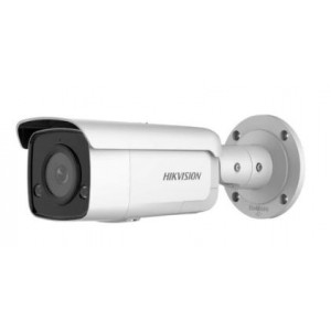 Hikvision AcuSense 4MP 6mm Strobe Light and Audible Warning Fixed Bullet Network Camera - Powered-by-DarkFighter
