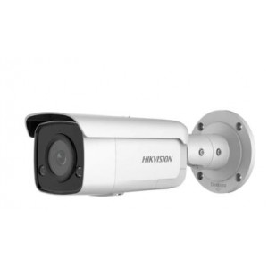 Hikvision AcuSense 4MP 4mm Strobe Light and Audible Warning Fixed Bullet Network Camera - Powered-by-DarkFighter