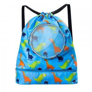 Children's Dinosaur Waterproof Swim Bag - Medium / Adjustable