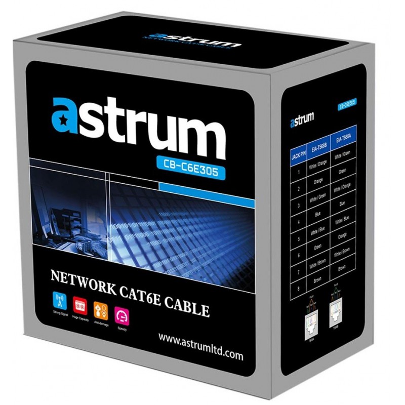 NETWORKING CABLE 305.0M CAT6 ROLL BEIGE