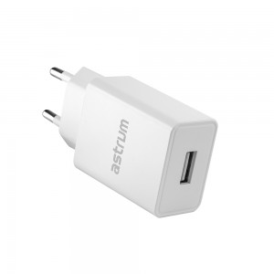 Astrum Pro U20 10W 2A USB-A Wall Fast Travel Charger – White