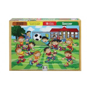 RGS Group Soccer Wooden Puzzle - 18 Piece
