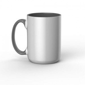 Cricut 2009330 440ml Beveled Ceramic Mug Blank Grey 1pc