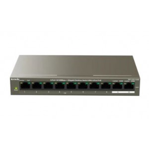 Tenda TEF1110P-8-102W 8-port 10/100Mbps + 2 Gigabit Desktop with 8 PoE Switch