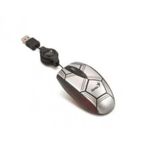 Genius Navigator P300 Football Wired USB Optical Mouse - Silver