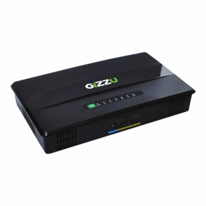 Gizzu 60W 69Wh 21600mAh Mini POE DC UPS - Black