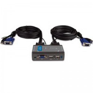 D-Link - KVM-221 2-Port USB KVM Switch with Audio Support