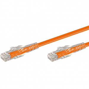 Linkqnet 3m RJ45 CAT6 Anti-Snag Moulded PVC Network Flylead – Orange