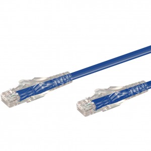 Linkqnet 2m RJ45 CAT6 Anti-Snag Moulded PVC Network Flylead – Blue
