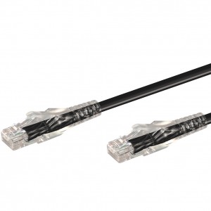Linkqnet 3m RJ45 CAT6 Anti-Snag Moulded PVC Network Flylead – Black
