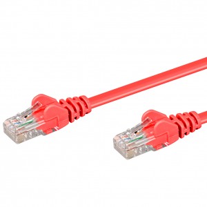 Linkqnet 1m RJ45 CAT5E Anti-Snag Moulded PVC Network Flylead – Red