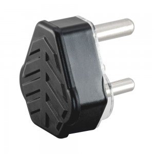 16A 3 Pin 3-Prong Plug - Black