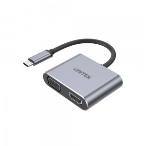 Unitek Type-C to HDMI 4K @60HZ and VGA MST Adapter (V1126A)