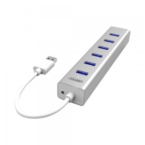Unitek 7-Port USB3.1 Aluminium Hub with BC1.2 Charging (Y-3090)
