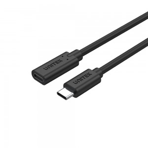 Unitek 0.5m USB3.1 4K 100W PD 10Gbps Type-C Extension Cable (C14086BK)