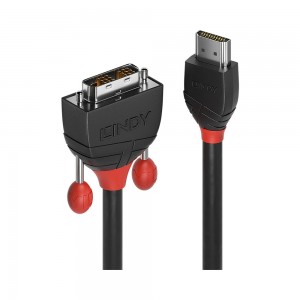 Lindy 1M HDMI to DVI Cable - Black Line (36271)