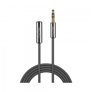 Lindy 5m 3.5mm Audio Male to Female Extension Cable - Cromo Line (35330)