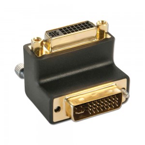 Lindy DVI Male to Female 90 Degree Adapter Up (41253)