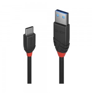 Lindy 1.5m USB3.1 AM to CM 3Amp Cable - Black Line (36917)
