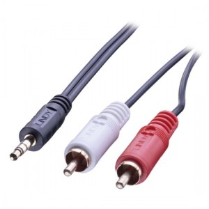 Lindy 2m Premium Phono to 3.5mm Cable (35681)