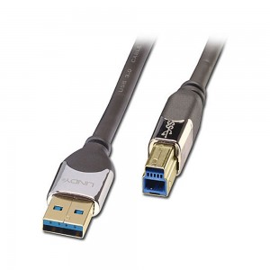 Lindy USB3.0 Transparent Cable - 0.5m (41610)