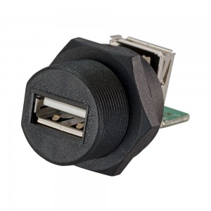 LinkQnet Waterproof USB 2.0 Type-A Female to Female Socket