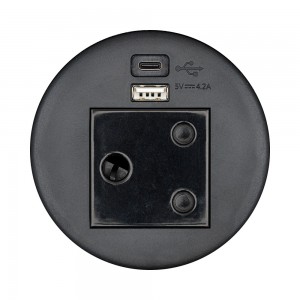 80mm Charging Desktop Grommet with 3-Pin SA Power