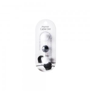 Magnetic Cable Dot (CH-0101) - White Black White