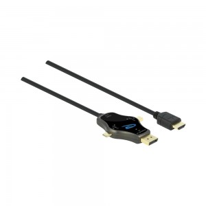 Delock 1.75m 3 In One Monitor Cable With Type-C/Displayport/mini Displayport In to HDMI Out (85974)