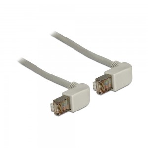 Delock RJ45 CAT5 SFTP Cable Angled Grey (83510)