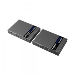 Lenkeng 70m 4K @60Hz HDMI2.0 Ipcolor KVM Point to Point Extender (LKV676KVM)
