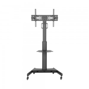 Compact Height Adjustable Aluminum TV Cart - 32-65inch