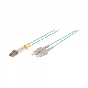 LinkQnet 3m Fibre Duplex SC/LC OM3 (50/125) LSOH Cable
